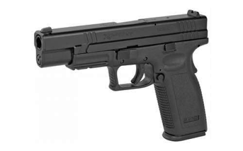 Springfield XD45, Striker Fired, Semi-automatic, Polymer Frame Pistol, Full Size, 45 ACP, 5" Barrel, Melonite Finish, Black, Fixed Sights, 10 Rounds, 2 Magazines XD9621