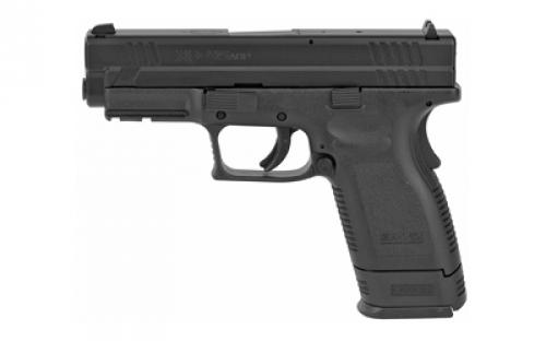 Springfield XD45, Striker Fired, Semi-automatic, Polymer Frame Pistol, Compact, 45 ACP, 4 Barrel, Melonite Finish, Black, Fixed Sights, 10 Rounds, 2 Magazines XD9645