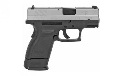 Springfield XD40, Striker Fired, Semi-automatic, Polymer Frame Pistol, Sub-Compact, 40 S&W, 3" Barrel, Stainless Slide, Black Frame, Fixed Sights, 9 Rounds, 2 Magazines XD9822