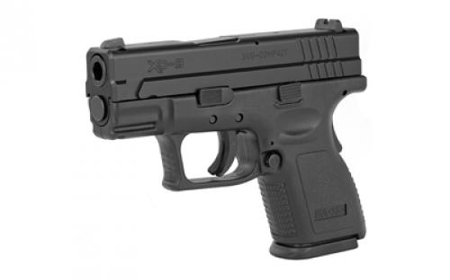 Springfield XD9, Defender Series, Striker Fired, Semi-automatic, Polymer Frame Pistol, Sub-Compact, 9MM, 3" Barrel, Melonite Finish, Black, Fixed Sights, 13 Rounds, 1 Magazine XDD9801HC