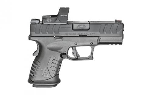 Springfield XDM Elite Compact OSP (Optical Sight Pistol), Striker Fired, Semi-automatic, Polymer Frame Pistol, 45ACP, 3.8" Hammer Forged Steel Barrel, Melonite Finish, Black, Fiber Optic Front Sight and Tactical Rack U-Dot Rear Sight, 10 Rounds, 2 Magazines, Includes HEX Dragonfly Optic XDME93845CBHCOSPD