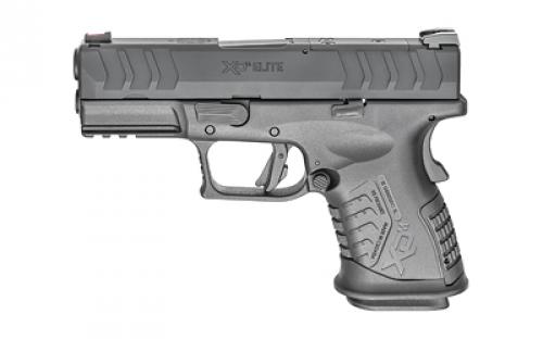 Springfield XDM Elite Compact OSP (Optical Sight Pistol), Striker Fired, Semi-automatic, Polymer Frame Pistol, 45ACP, 3.8 Hammer Forged Steel Barrel, Melonite Finish, Black, Fiber Optic Front Sight and Tactical Rack U-Dot Rear Sight, 10 Rounds, 2 Magazines XDME93845CBHCOSP