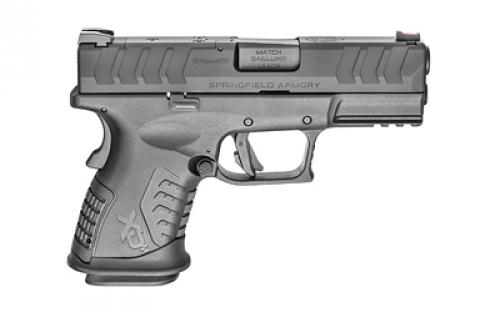 Springfield XDM Elite Compact OSP (Optical Sight Pistol), Striker Fired, Semi-automatic, Polymer Frame Pistol, 45ACP, 3.8" Hammer Forged Steel Barrel, Melonite Finish, Black, Fiber Optic Front Sight and Tactical Rack U-Dot Rear Sight, 10 Rounds, 2 Magazines XDME93845CBHCOSP