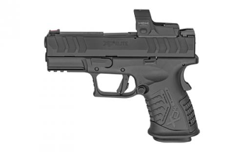 Springfield XDM Elite Compact OSP (Optical Sight Pistol), Semi-automatic Pistol, Striker Fired, 9MM, 3.8 Hammer Forged Steel Barrel, Black, Melonite Finish, Polymer Frame, 14 Rounds, 2 Magazines, Fiber Optic Front Sight and Tactical Rack U-Dot Rear Sight, Includes HEX Dragonfly Optic XDME9389CBHCOSPD