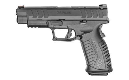Springfield XDM, Elite, Striker Fired, Semi-automatic, Polymer Frame Pistol, Full Size, 9MM, 4.5 Barrel, Melonite Finish, Black, Fiber Optic Front Sight and Tactical Rack U-Dot Rear Sight, 20 Rounds, 2 Magazines XDME9459BHC