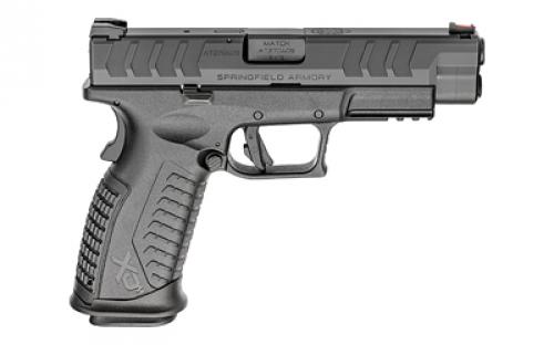 Springfield XDM, Elite, Striker Fired, Semi-automatic, Polymer Frame Pistol, Full Size, 9MM, 4.5" Barrel, Melonite Finish, Black, Fiber Optic Front Sight and Tactical Rack U-Dot Rear Sight, 20 Rounds, 2 Magazines XDME9459BHC