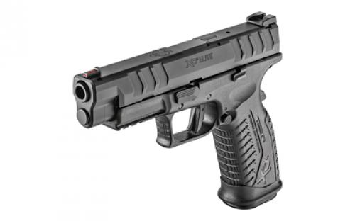 Springfield XDM, Elite, Striker Fired, Semi-automatic, Polymer Frame Pistol, Full Size, 9MM, 4.5" Barrel, Melonite Finish, Black, Fiber Optic Front Sight and Tactical Rack U-Dot Rear Sight, 20 Rounds, 2 Magazines XDME9459BHC