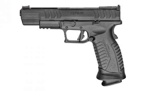 Springfield XDM, Elite Target, Striker Fired, Semi-automatic, Polymer Frame Pistol, Full Size, 9MM, 5.25 Barrel, Melonite Finish, Black, Fiber Front and Adjustable Rear Sights, 22 Rounds, 3 Magazines XDME95259BHC
