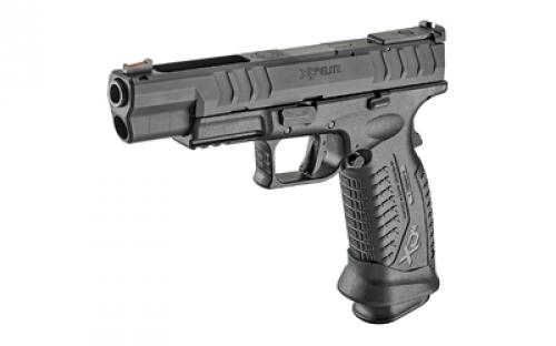 Springfield XDM, Elite Target, Striker Fired, Semi-automatic, Polymer Frame Pistol, Full Size, 9MM, 5.25" Barrel, Melonite Finish, Black, Fiber Front and Adjustable Rear Sights, 22 Rounds, 3 Magazines XDME95259BHC