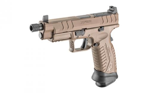 Springfield XDM, Elite OSP, Striker Fired, Semi-automatic, Polymer Frame Pistol, Full Size, 9MM, 4.5" Threaded Barrel, Polymer Frame, Cerakote Finish, Flat Dark Earth, Suppressor Height Sights, 22 Rounds, 2 Magazines XDMET9459FHCOSP
