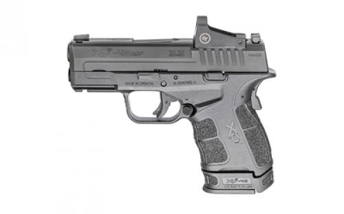 Springfield XD-S Mod.2, OSP, Striker Fired, Semi-automatic, Polymer Frame Pistol, Sub Compact, 45 ACP, 3.3 Barrel, Melonite Finish, Black, White Dot Front Sight, Serrated Rear Sight, Crimson Trace CTS-1500 Red Dot, 2 Magazines, (3) 5-Round, (2) 6-Round Extended, Includes Range Bag XDSG93345BCTGU23