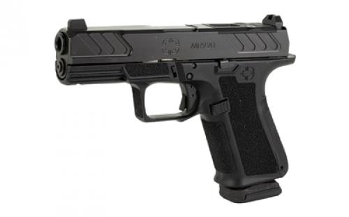 Shadow Systems MR920, Foundation, Striker Fired, Semi-automatic Pistol, Compact, 4" Barrel, Polymer Frame, Nitride Finish, Black, Steel Sights, Optics Ready Slide, 15 Rounds, 2 Magazines, Includes (3) Backstraps and Optics Kit SS-1306
