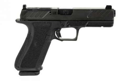 Shadow Systems DR920, Foundation, Striker Fired, Semi-automatic Pistol, Full Size, 4.5" Barrel, Polymer Frame, Nitride Finish, Black, Steel Sights, Optics Ready Slide, 17 Rounds, 2 Magazines, Includes (3) Backstraps and Optics Kit SS-2306