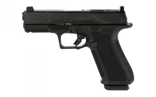 Shadow Systems XR920, Foundation, Striker Fired, Semi-automatic Pistol, Full Size, 4 Barrel, Polymer Frame, Nitride Finish, Black, Steel Sights, Optics Ready Slide, 17 Rounds, 2 Magazines, Includes (3) Backstraps and Optics Kit SS-3306