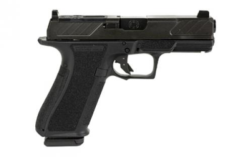 Shadow Systems XR920, Foundation, Striker Fired, Semi-automatic Pistol, Full Size, 4" Barrel, Polymer Frame, Nitride Finish, Black, Steel Sights, Optics Ready Slide, 17 Rounds, 2 Magazines, Includes (3) Backstraps and Optics Kit SS-3306