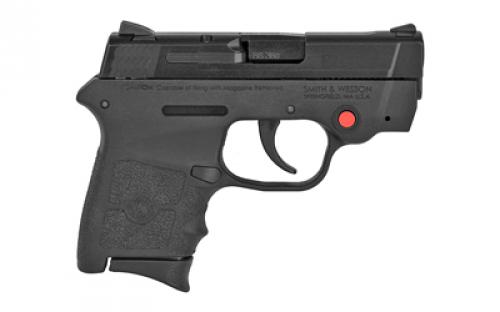 Smith & Wesson M&P Bodyguard, Double Action Only, Semi-automatic, Polymer Frame Pistol, Sub Compact, 380ACP, 2.75" Barrel, Armornite Finish, Black, Fixed Sights, Manual Thumb Safety, 6 Rounds, Crimson Trace Laser, 2 Magazines 10048