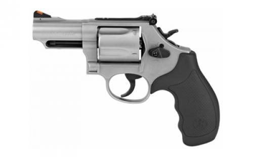 Smith & Wesson Model 69, Combat Magnum, Double Action/Single Action, Metal Frame Revolver, K-Frame, 44 Magnum, 2.75 Barrel, Stainless Steel, Rubber Grips, Adjustable Sights, 5 Rounds 10064