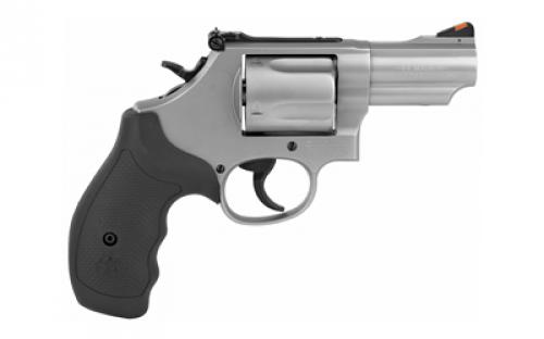 Smith & Wesson Model 69, Combat Magnum, Double Action/Single Action, Metal Frame Revolver, K-Frame, 44 Magnum, 2.75" Barrel, Stainless Steel, Rubber Grips, Adjustable Sights, 5 Rounds 10064