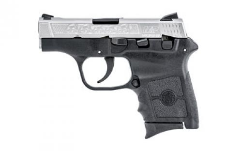 Smith & Wesson M&P Bodyguard, Double Action Only, Semi-automatic, Polymer Frame Pistol, Sub-Compact, 380ACP, 2.75 Barrel, Matte Stainless Slide, Black Frame, Drift Adjustable Sights, 6 Rounds, Machine Engraved Slide, 2 Magazines 10110
