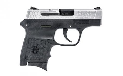 Smith & Wesson M&P Bodyguard, Double Action Only, Semi-automatic, Polymer Frame Pistol, Sub-Compact, 380ACP, 2.75" Barrel, Matte Stainless Slide, Black Frame, Drift Adjustable Sights, 6 Rounds, Machine Engraved Slide, 2 Magazines 10110