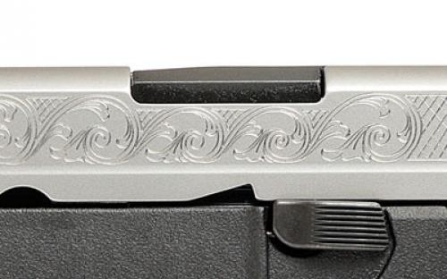 Smith & Wesson M&P Bodyguard, Double Action Only, Semi-automatic, Polymer Frame Pistol, Sub-Compact, 380ACP, 2.75" Barrel, Matte Stainless Slide, Black Frame, Drift Adjustable Sights, 6 Rounds, Machine Engraved Slide, 2 Magazines 10110