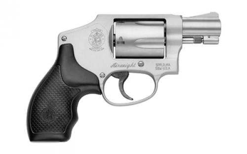 Smith & Wesson Model 642, Double Action Only, Metal Frame Revolver, J-Frame, 38 Special +P, 1.875" Barrel, Aluminum Alloy, Matte Finish, Silver, Rubber Grip, Fixed Sights, 5 Rounds, No Internal Lock 103810