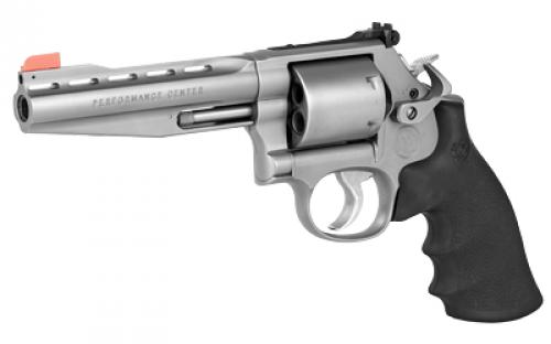 Smith & Wesson Model 686, Performance Center, Double Action/Single Action, Metal Frame Revolver, L-Frame, 357 Magnum, 4" Vent Rib Barrel, Stainless Steel, Synthetic Grip, Adjustable Sights, 6 Rounds, Unfluted Cylinder, Performance Center Speed Release Thumbpiece 11759