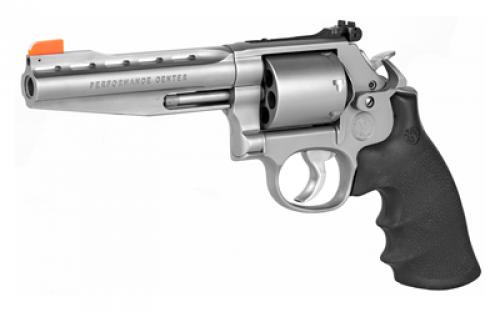 Smith & Wesson Model 686, Performance Center, Double Action/Single Action, Metal Frame Revolver, L-Frame, 357 Magnum, 5" Vent Rib Barrel, Stainless Steel, Synthetic Grip, Adjustable Sights, 7 Rounds, Performance Center Speed Release Thumbpiece, Unfluted Cylinder 11760