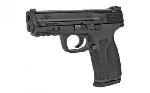 Smith & Wesson M&P M2.0, Massachusetts Compliant, Striker Fired, Semi-automatic, Polymer Frame Pistol, Full Size, 9MM, 4.25" Barrel, Armornite Finish, Black, Fixed Sights, No Magazine Safety, 10 Rounds, 2 Magazines 11763