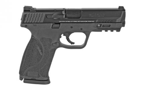 Smith & Wesson M&P M2.0, Striker Fired, Semi-automatic, Polymer Frame Pistol, Full Size, 9MM, 4.25" Barrel, Armornite Finish, Black, Fixed Sights, No Magazine Safety, 17 Rounds, Carry and Range Kit That Includes Caldwell Tac Ops Holster and Double Magazine Pouch, Uplula Pistol Magazine Loader, 3 Magazines 11765