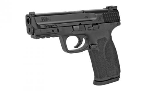 Smith & Wesson M&P M2.0, Striker Fired, Semi-automatic, Polymer Frame Pistol, Full Size, 9MM, 4.25" Barrel, Armornite Finish, Black, Fixed Sights, No Magazine Safety, 17 Rounds, Carry and Range Kit That Includes Caldwell Tac Ops Holster and Double Magazine Pouch, Uplula Pistol Magazine Loader, 3 Magazines 11765