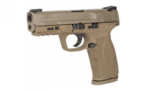 Smith & Wesson M&P M2.0, Striker Fired, Semi-automatic, Polymer Frame Pistol, Full Size, 9MM, 4.25" Barrel, Armornite Finish, Flat Dark Earth Finish, TRUGLO TFX Tritium/Fiber-Optic Day/Night Sights, 17 Rounds, 2 Magazines 11767