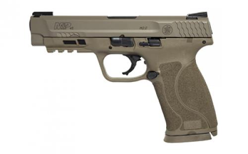 Smith & Wesson M&P M2.0, Striker Fired, Semi-automatic, Polymer Frame Pistol, Full Size, 45 ACP, 4.6 Barrel, Armornite Finish, Flat Dark Earth, TRUGLO TFX Tritium/Fiber-Optic Day/Night Sights, 10 Rounds, 2 Magazines 11769