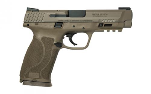 Smith & Wesson M&P M2.0, Striker Fired, Semi-automatic, Polymer Frame Pistol, Full Size, 45 ACP, 4.6" Barrel, Armornite Finish, Flat Dark Earth, TRUGLO TFX Tritium/Fiber-Optic Day/Night Sights, 10 Rounds, 2 Magazines 11769