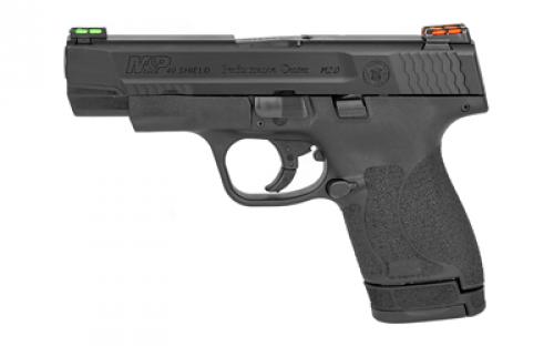 Smith & Wesson Shield M2.0, Performance Center, Striker Fired, Semi-automatic, Polymer Frame Pistol, Micro-Compact, 40 S&W, 4 Barrel, Armornite Finish, Black, HiViz Fiber Optic Sights, No Thumb Safety, Performance Center Tuned Action, Cleaning Kit, 2 Magazines, (1) 6-Round and (1) 7-Round 11796