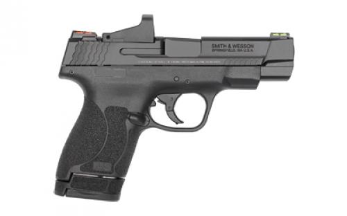 Smith & Wesson Shield M2.0, Performance Center, Striker Fired, Semi-automatic, Micro-Compact, 40 S&W, 4" Barrel, Armonite Finish, Black, HiViz Fiber Optic Sights, No Thumb Safety, Performance Center Tuned Action, Optic Ready Slide, 4MOA Red Dot Sight Included, 2 Magazines, (1) 6-Round and (1) 7-Round 11797