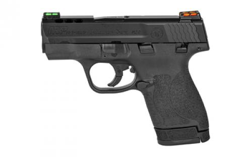 Smith & Wesson Shield M2.0, Performance Center, Striker Fired, Semi-automatic, Polymer Frame Pistol, Micro-Compact, 40S&W, 3.1 Ported Barrel, Performance Center Tuned Action, Armornite Finish, Black, HiViz Fiber Optic Sights, Manual Thumb Safety, Cleaning Kit, 2 Magazines, (1) 6-Round and (1) 7-Round 11868