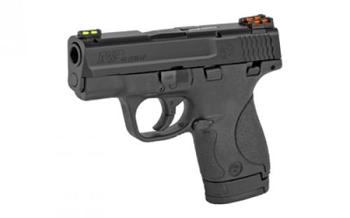 Smith & Wesson M&P Shield, Striker Fired, Semi-automatic, Polymer Frame Pistol, Micro-Compact, 40 S&W, 3.1" Barrel, Armornite Finish, Black, HiViz Fiber Optic Sights, Manual Thumb Safety, 2 Magazines, (1) 6-Round and (1) 7-Round 11906