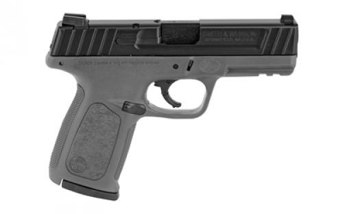 Smith & Wesson SD9, Striker Fired, Semi-automatic, Polymer Frame Pistol, Full Size, 9MM, 4" Barrel, Black Slide, Gray Frame, Fixed Sights, 16 Rounds, 2 Magazines 11995