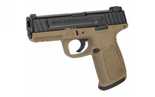 Smith & Wesson SD40, Striker Fired, Semi-automatic, Polymer Frame Pistol, Full Size, 40 S&W, 4" Barrel, Black Slide, Flat Dark Earth Frame, Fixed Sights, 14 Rounds, 2 Magazines 11999