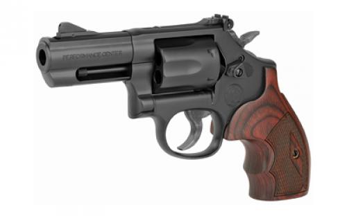 Smith & Wesson Model 19, Double Action/Single Action, Metal Frame Revolver, K-Frame, 357 Magnum/38 Special +P, 3" PowerPort Barrel, Carbon Steel Frame, Glass Bead Finish, Black, Wood Grips, Front Night Sight, Adjustable Rear Sight, 6 Rounds 12039