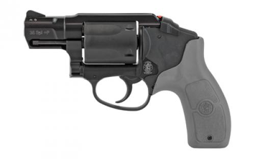 Smith & Wesson M&P Bodyguard, Double Action Only, Metal Frame Revolver, J-Frame, 38 Special +P, 1.875 Barrel, Aluminum Alloy, Black, Gray Polymer Grips, Fixed Sights, 5 Rounds, Crimson Trace Laser 12056