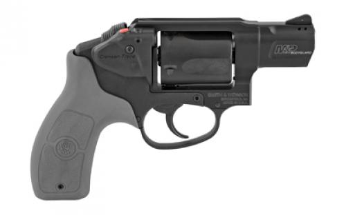 Smith & Wesson M&P Bodyguard, Double Action Only, Metal Frame Revolver, J-Frame, 38 Special +P, 1.875" Barrel, Aluminum Alloy, Black, Gray Polymer Grips, Fixed Sights, 5 Rounds, Crimson Trace Laser 12056