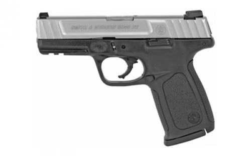 Smith & Wesson SD40VE, Striker Fired, Semi-automatic, Polymer Frame Pistol, Full Size, 40 S&W, 4 Barrel, Stainless Slide, Black Frame, Fixed Sights, 10 Rounds, 2 Magazines 123400