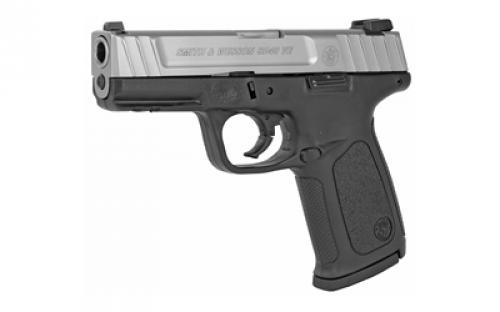Smith & Wesson SD40VE, Striker Fired, Semi-automatic, Polymer Frame Pistol, Full Size, 40 S&W, 4" Barrel, Stainless Slide, Black Frame, Fixed Sights, 10 Rounds, 2 Magazines 123400