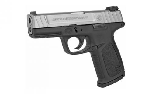 Smith & Wesson SD9VE, Striker Fired, Semi-automatic, Polymer Frame Pistol, Full Size, 9MM, 4" Barrel, Stainless Slide, Black Frame, Fixed Sights, 10 Rounds, 2 Magazines 123900