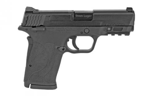 Smith & Wesson M&P9 SHIELD EZ M2.0, Internal Hammer Fired, Semi-automatic, Polymer Frame Pistol, Micro-Compact, 9MM, 3.675" Barrel, Armornite Finish, Black, 3-Dot Sights, Manual Thumb Safety, 8 Rounds, 2 Magazines, BLEM (Damaged Box) 12436