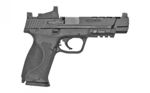 Smith & Wesson M&P M2.0, Performance Center C.O.R.E., Striker Fired, Semi-automatic, Polymer Frame Pistol, Full Size, 9MM, 5" Ported Barrel, Armornite Finish, Black, Interchangeable Back Straps, Suppressor Sights, 17 Rounds, Crimson Trace Red Dot, Optics Ready Slide, Performance Center Tuned Action, Cleaning Kit, 2 Magazines 12470