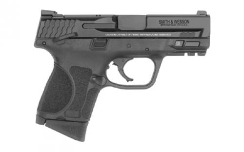 Smith & Wesson M&P M2.0, Striker Fired, Semi-automatic, Polymer Frame Pistol, Sub-Compact, 9MM, 3.6" Barrel, Armornite Finish, Black, 3 Dot Sights, Manual Thumb Safety, 12 Rounds, 2 Magazines 12482