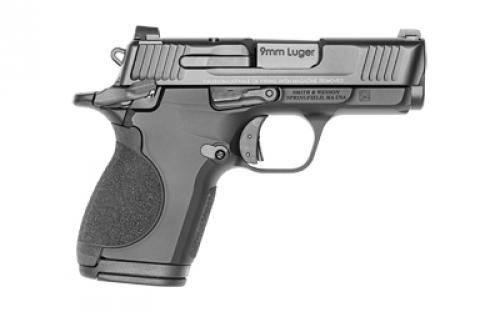 Smith & Wesson CSX, Single Action, Semi-automatic, Metal Frame Pistol, Micro Compact, 9MM, 3.1" Barrel, Aluminum Alloy, Armornite Finish, Black, 3 Dot Sights, Integrated Trigger Safety and Ambidextrous Thumb Safety, 12 Rounds, 2 Magazines, (1) 12-Round & (1) 10-Round, Interchangeable Backstraps and Swappable Magazine Release Button 12615